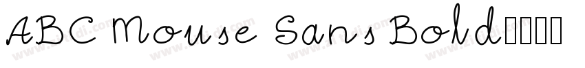ABC Mouse Sans Bold字体转换